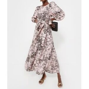 NWOT Tuckernuck Lilac Pink Pressed Powder Toile Lyles Dress XL